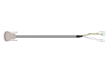 readycable® encoder cable suitable for Festo NEBM-S1G15-E-xxx-LE6, base cable PVC 7.5 x d