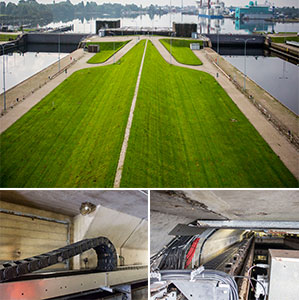 Pintu air laut, Wilhelmshaven, Jerman