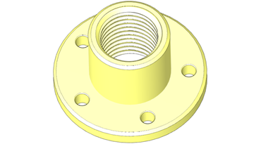 Konfigurasi CAD lead screw nut secara online