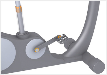 Plain bearing dalam penyesuaian kursi dan pedal