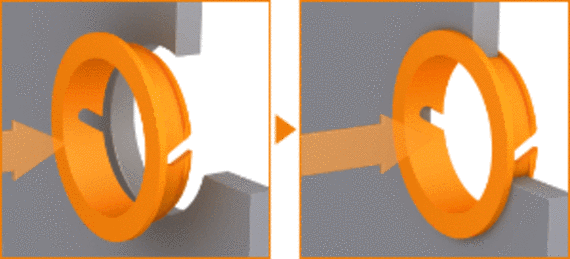 perakitan iglidur Clip yang mudah