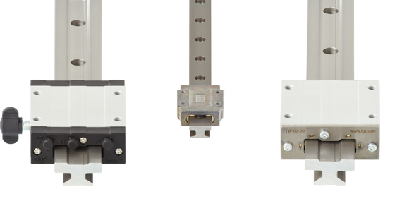 Pilihan sistem drylin® T yang lengkap