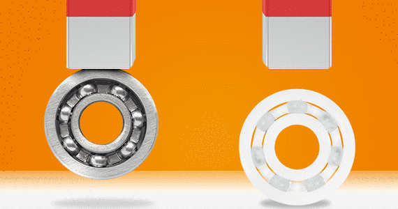 Bola bearings plastik yang non-magnetis dan terisolasi-saat ini